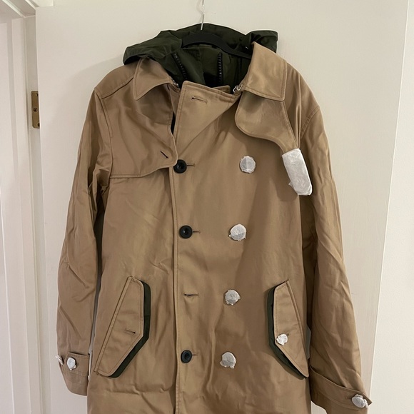 Coach Utility Trench Coat With Nylon Vest Sz 52 / Large NWT $895 - Picture 2 of 8